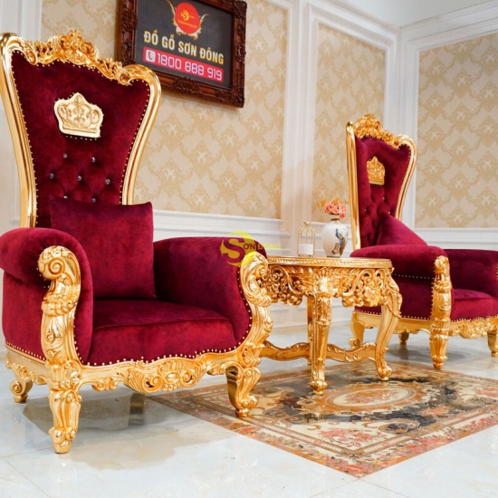 Bộ Sofa tân cổ điển 3 món hoàng gia Luxury Diamond